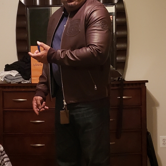 Louis Vuitton Leather Patch Blouson Biker Jacket - Picture 6 of 12